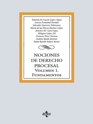 cover image of Nociones de Derecho Procesal